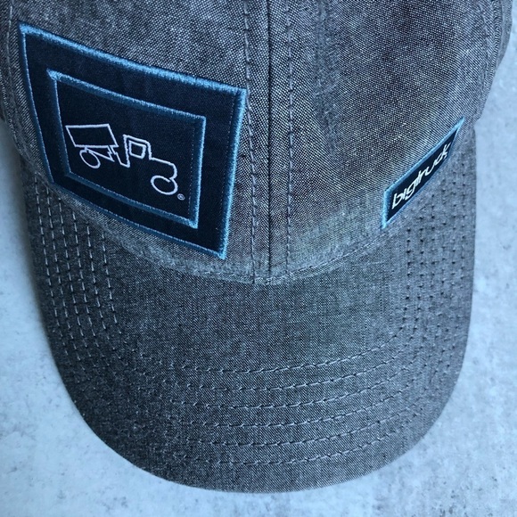 Big Truck Trucker Hat Chambray Gunmetal Grey Snap Back - Picture 10 of 10